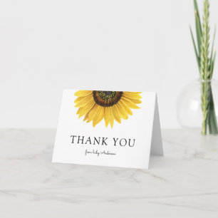 Sunflower Baby Shower Gracias