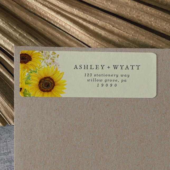 Sunflower Country | Etiqueta de dirección de devol (Subido por el creador)