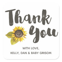 Sunflower Gracias Pegatina