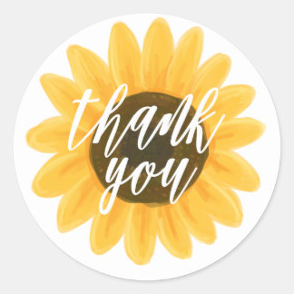 Sunflower Gracias Pegatinas