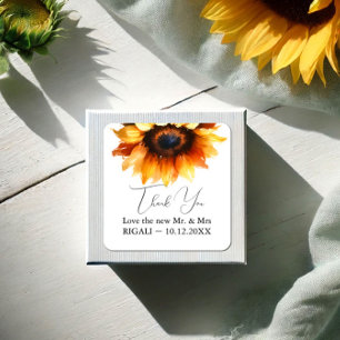 Sunflower Gracias Pegatinas