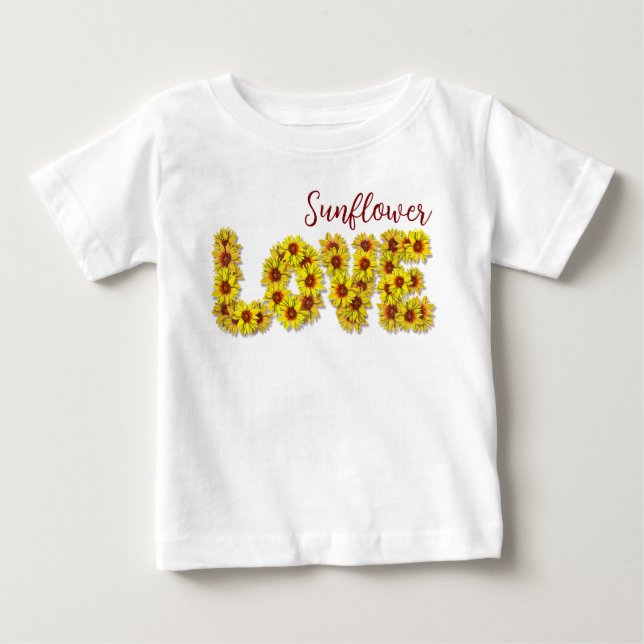 Sunflower Love Baby Top (Anverso)