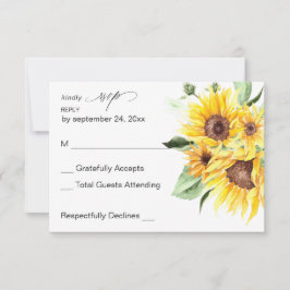 Sunflower MOD Floral no carne RSVP