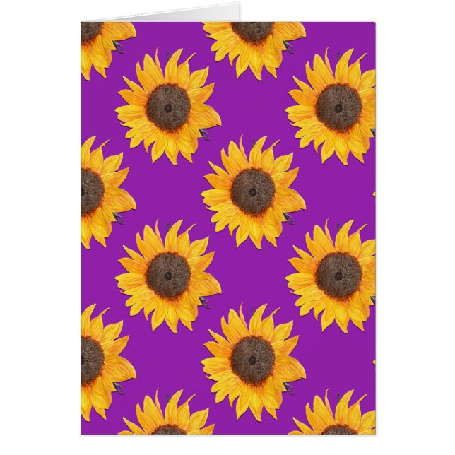 Sunflower morado y amarillo (Frente)