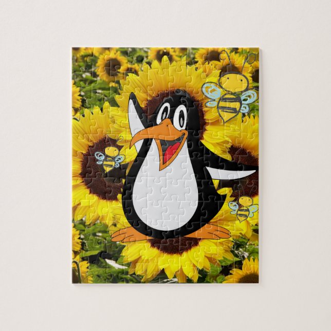 Sunflower Puzzles Penguins Bumblebee (Vertical)