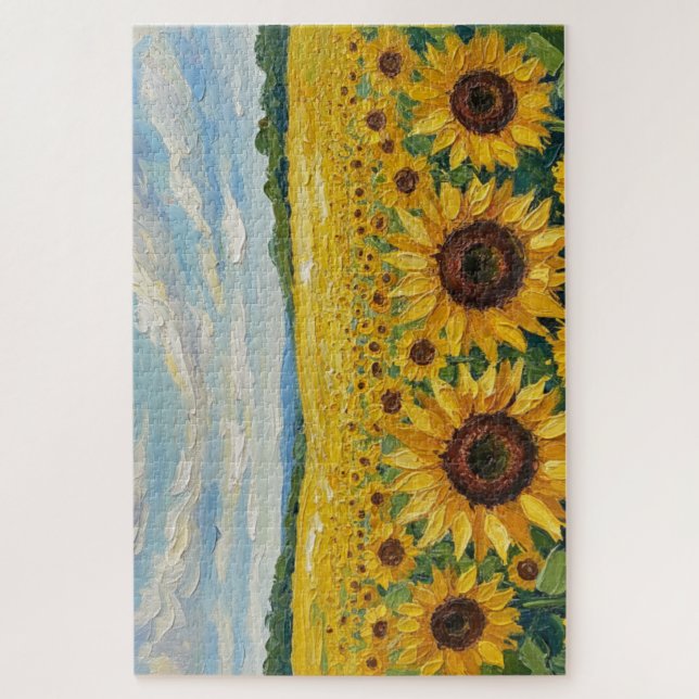Sunflower sky puzzle  (Vertical)