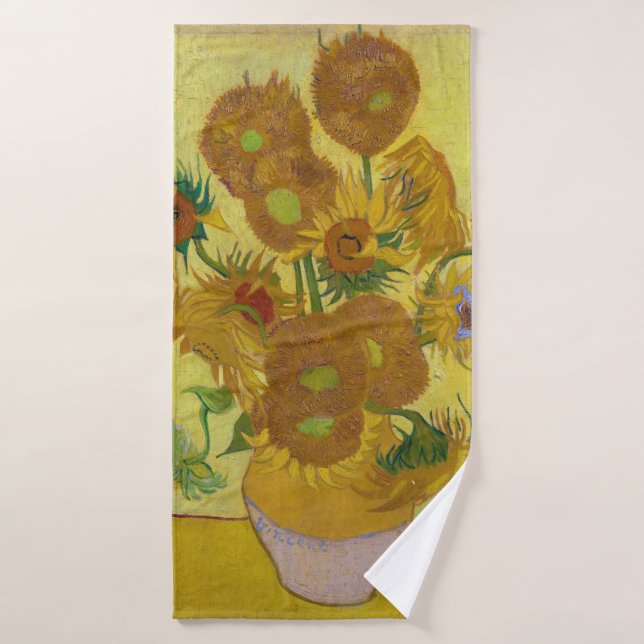 Sunflower, Vincent van Gogh, 1889 (Toalla de baño)