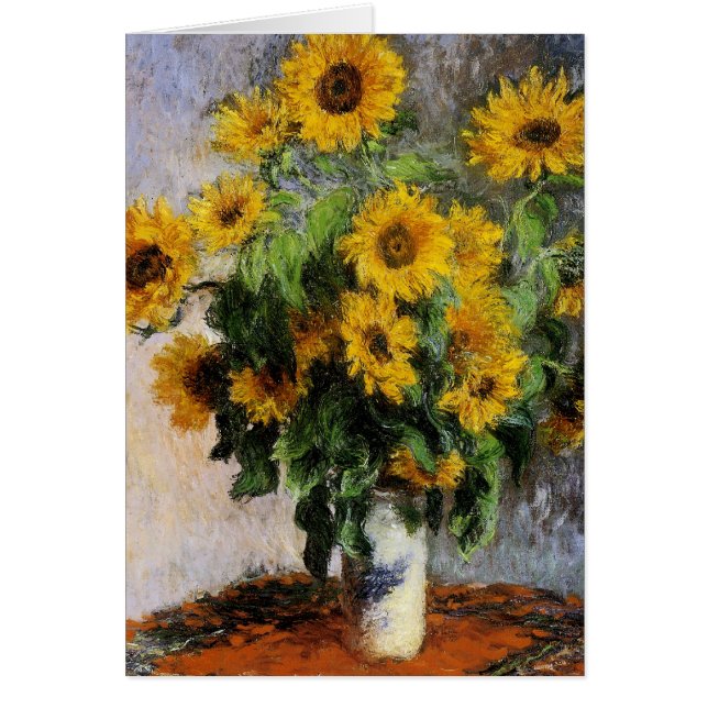 Sunflowers, 1881 by Monet. (Frente)