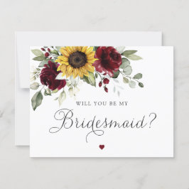 Sunflowers Burgundy, Serás Mi Tarjeta De Novia