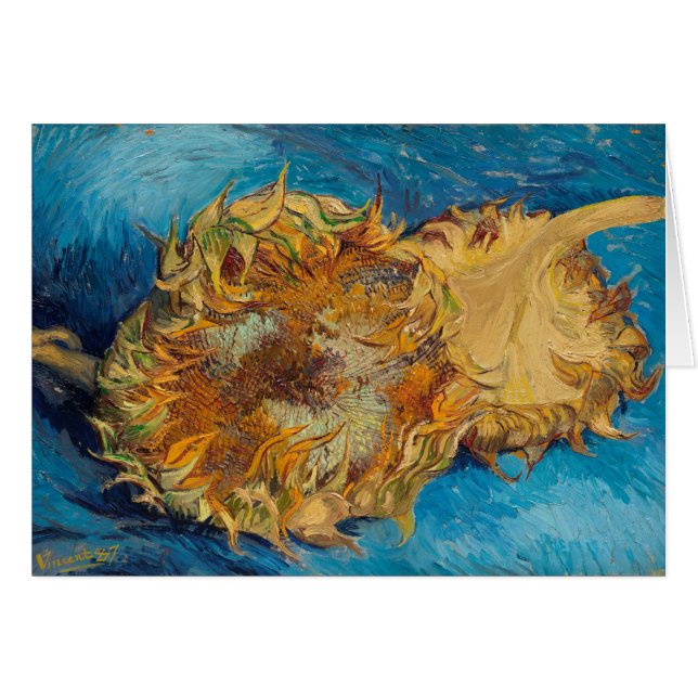 Sunflowers de Van Gogh Painting Art (Anverso (Horizontal))