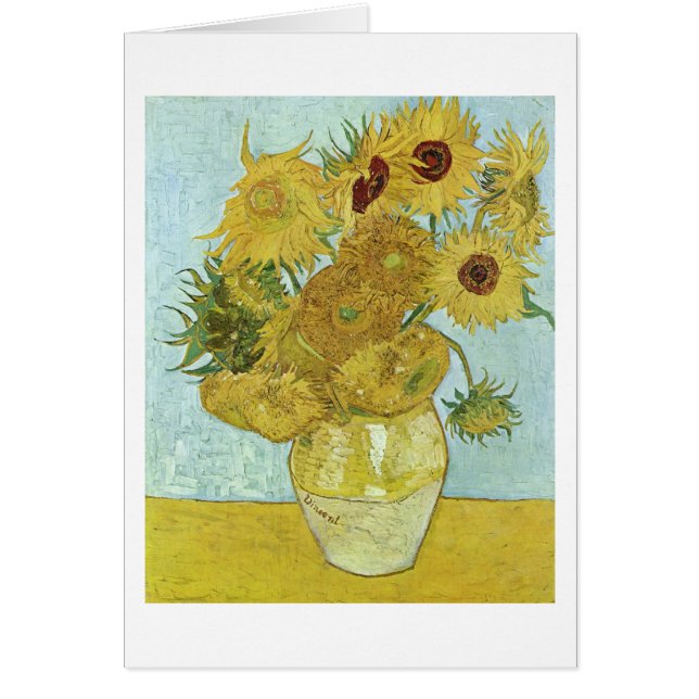 Sunflowers in a Vase (F456) Van Gogh Bella Artes (Frente)