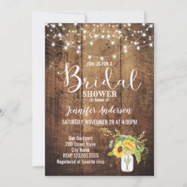 Sunflowers Rustic Bridal Shower