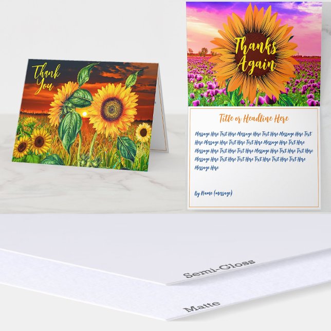 Sunflowers Únicos (Mensaje De Agradecimiento Agrad (Unique Thank You Card
Sunflower Thank You Card
Cute Thanks Message Card
Beautiful Thank You Card
)