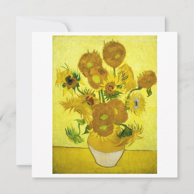 Sunflowers Vincent van Gogh (Anverso)