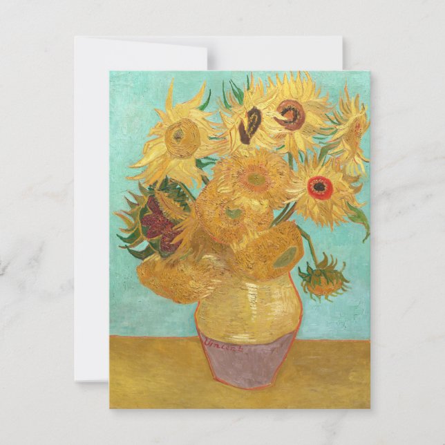 Sunflowers Vincent van Gogh (Anverso)