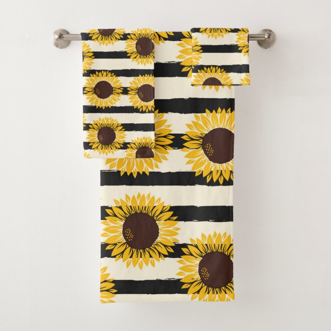 Sunflowers y Black Stripes (In situ)