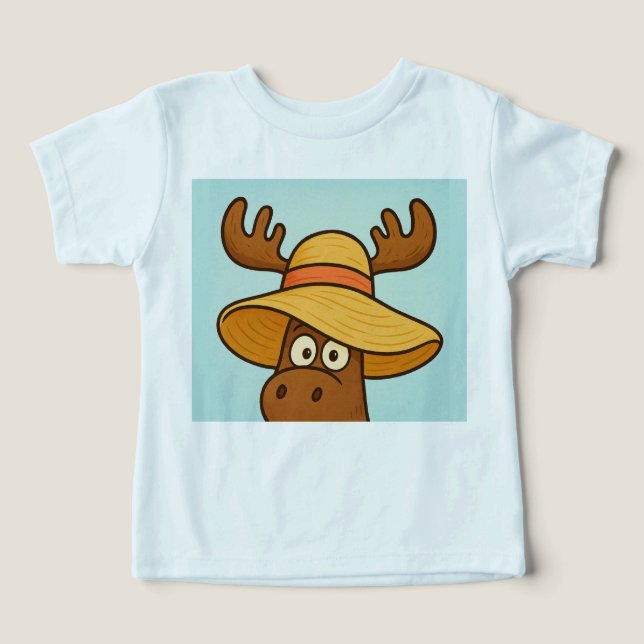 Sunhat Shenanigans – Peek-a-Boo Summer Tee for Kid (Diseño delantero )