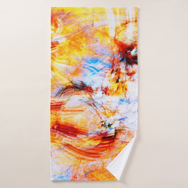 Sunlight. Abstract beautiful multicolor bright art (Toalla de baño)