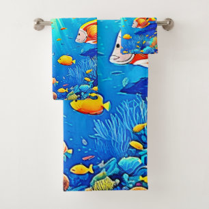 Sunlit Reef Life Glow Art