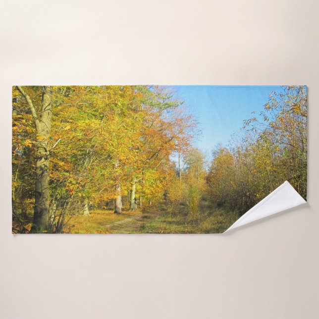 Sunny Autumn Walk - Personalizado (Toalla de baño)
