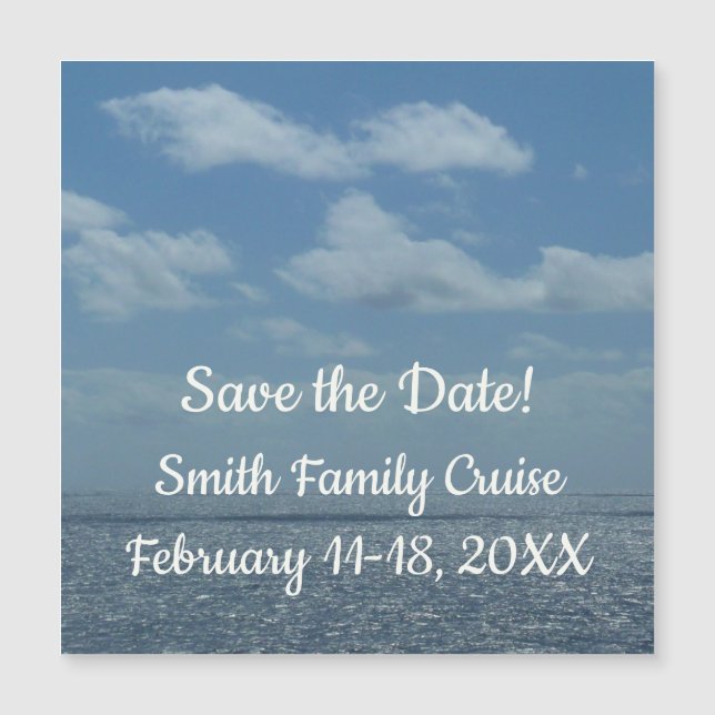 Sunny Caribbean Sea Blue Ocean (Anverso)