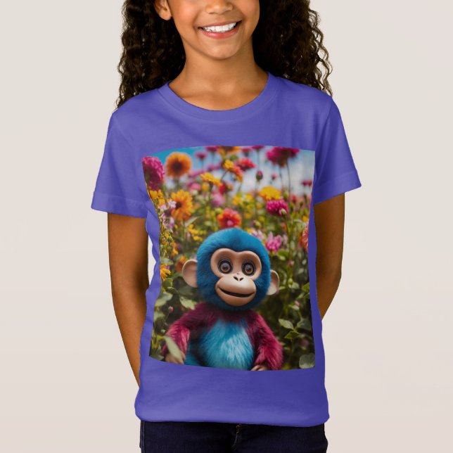 Sunny Monkey Bliss - Baby Fine Jersey Tee (Anverso)