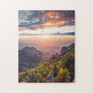 Sunny Scenes Puzzles Mountain Art Complex Jigsaw