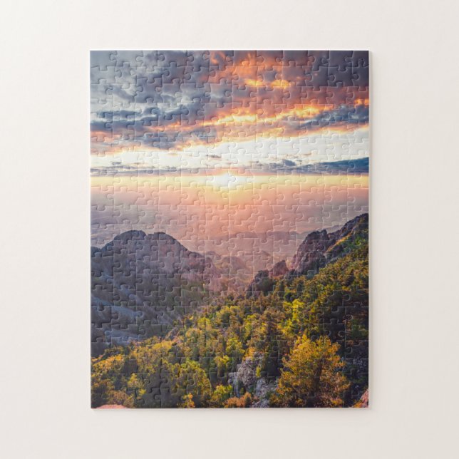 Sunny Scenes Puzzles Mountain Art Complex Jigsaw (Vertical)