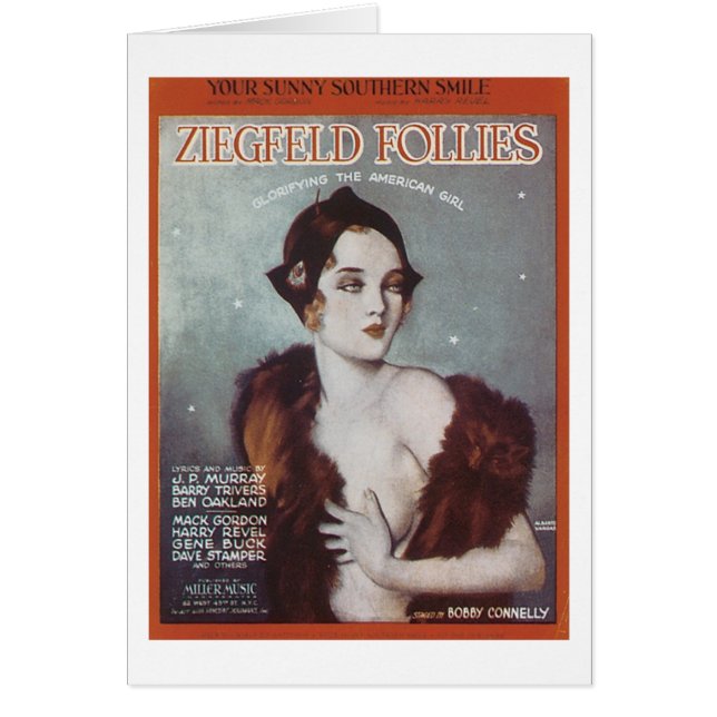 Sunny Southern Smile Ziegfeld Follies Songbook (Frente)