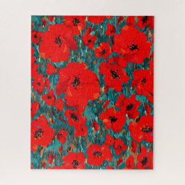 Sunny Wild Poppies Jigsaw Puzzle