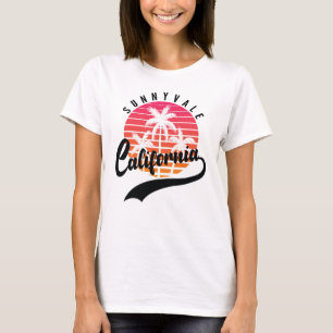 Sunnyvale, camiseta de mujeres de California Retro