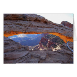 Sunrise at Mesa Arch Utah Card