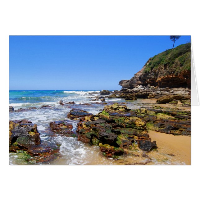 Sunrise Beach, Sydney, Australia, Card (Anverso (Horizontal))