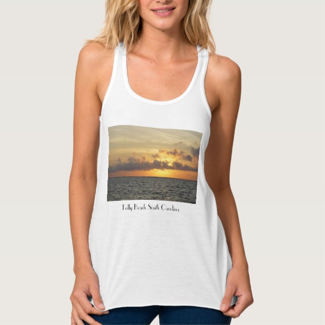 Sunrise Glory Folly Beach Tank Top (Anverso)