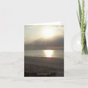 Sunrise in Naranja Beach, Tarjeta de Nota AL