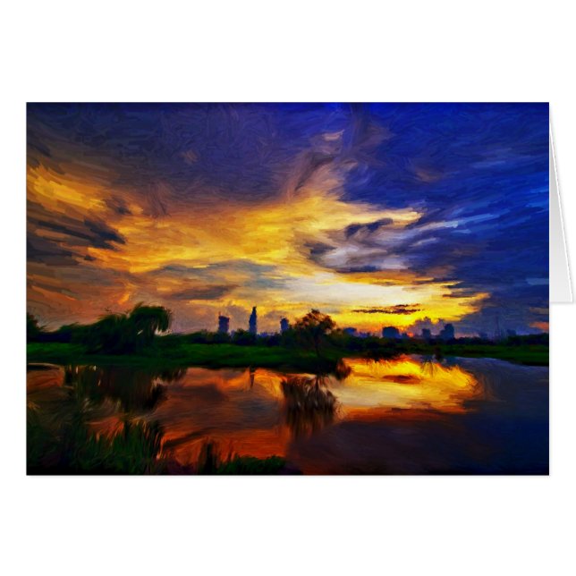 Sunrise | Pintura abstracta (Anverso (Horizontal))