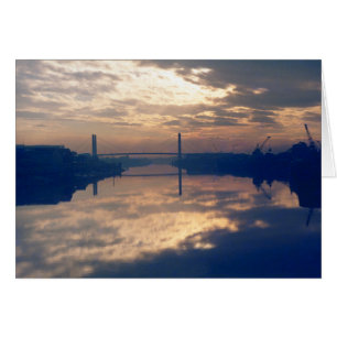 Sunrise, River Usk, Newport, Mon. Noviembre De 197