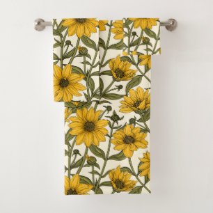 Sunroot, girasol salvaje en blanco roto