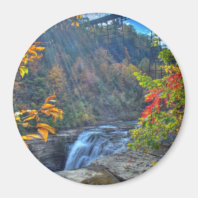 Suns Rays Sobre El Imán De Las Cataratas (Frente)