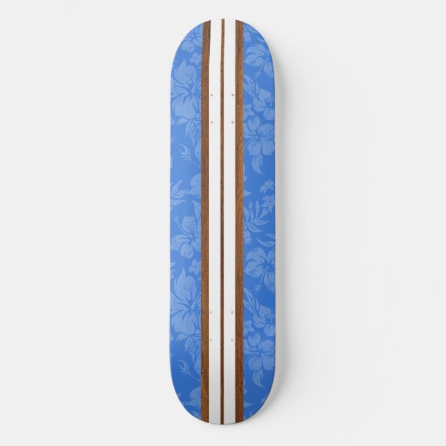 Sunset Beach Vintage Surf Hawaii Skateboard (Anverso)