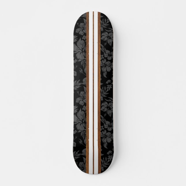 Sunset Beach Vintage Surf Skateboard (Anverso )