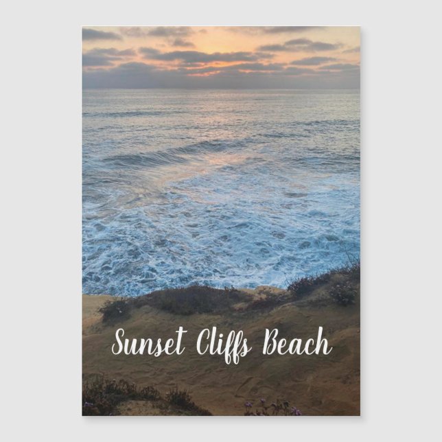Sunset Cliffs Beach Magnet (Anverso)