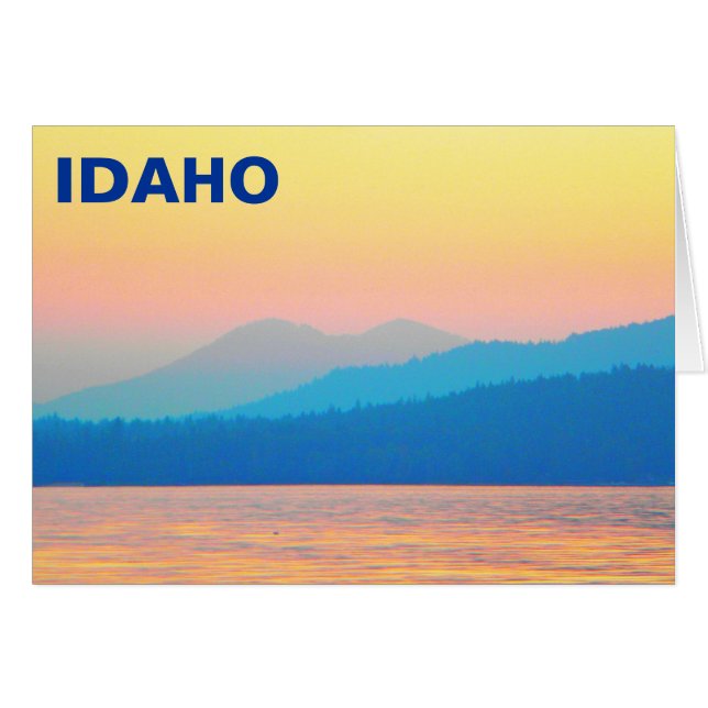 Sunset de cian y salmón (Anverso (Horizontal))