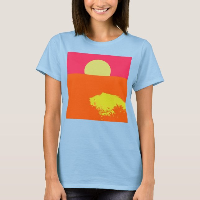 SUNSET DE VERANO - Camiseta de arte fino (Anverso)