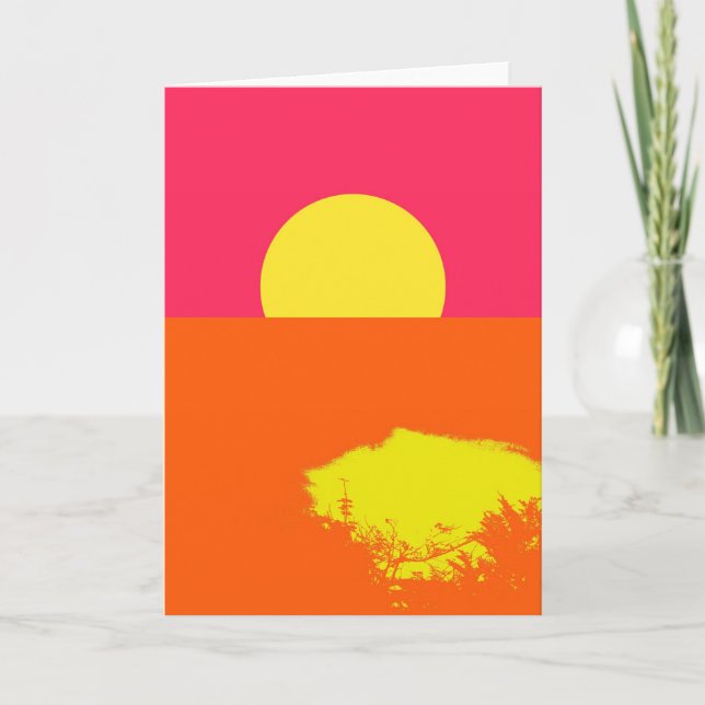 SUNSET DE VERANO - Tarjetas de felicitación de art (Anverso)