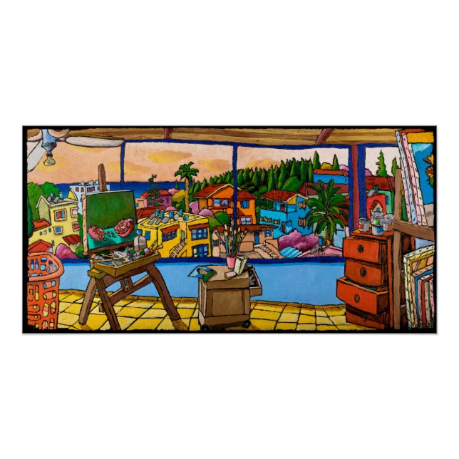 Sunset - El estudio, Poster Jonathan Kis-Lev (Anverso)