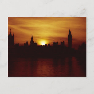 Sunset en la postal de Londres
