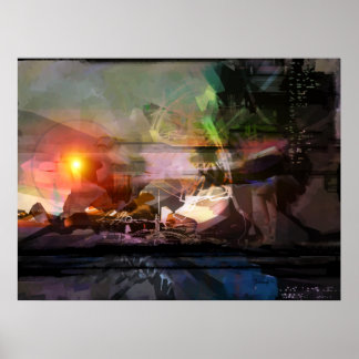 Sunset - impresión abstracta