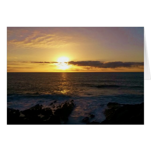 Sunset Newquay Cornwall England (Anverso (Horizontal))