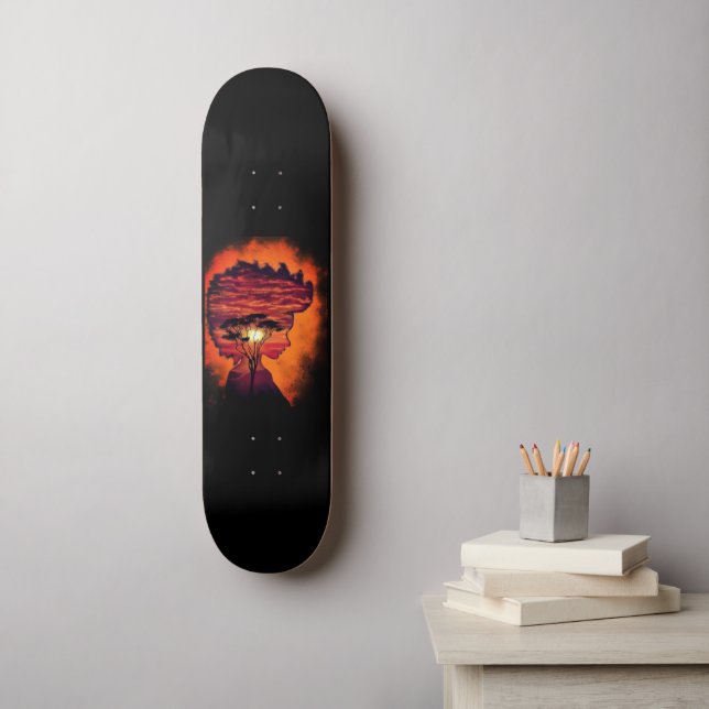 Sunset Night Desire Skateboard Gift (Arte de la pared)